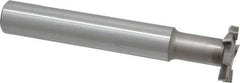 Interstate - 1-1/4" Cut Diam, 1/4" Cut Width, 15mm Neck Diam, 3/4" Shank Diam, 5-1/8" OAL, M42 Cobalt T-Slot Cutter - Staggered Teeth, 8 Teeth - Industrial Tool & Supply