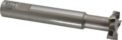 Interstate - 1-1/4" Cut Diam, 3/8" Cut Width, 15mm Neck Diam, 3/4" Shank Diam, 5-1/8" OAL, M42 Cobalt T-Slot Cutter - Staggered Teeth, 8 Teeth - Industrial Tool & Supply