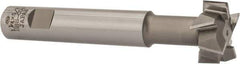 Interstate - 1-1/4" Cut Diam, 5/8" Cut Width, 3/4" Shank Diam, 5-1/8" OAL, M42 Cobalt T-Slot Cutter - Staggered Teeth, 8 Teeth - Industrial Tool & Supply