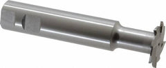 Interstate - 1-1/2" Cut Diam, 1/8" Cut Width, 1" Shank Diam, 5-5/16" OAL, M42 Cobalt T-Slot Cutter - Staggered Teeth, 8 Teeth - Industrial Tool & Supply