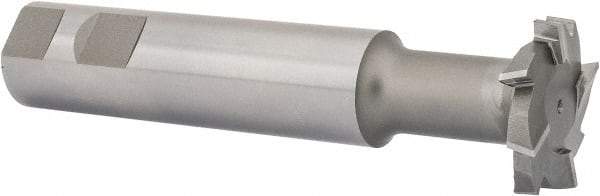 Interstate - 1-1/2" Cut Diam, 5/16" Cut Width, 18mm Neck Diam, 1" Shank Diam, 5-5/16" OAL, M42 Cobalt T-Slot Cutter - Staggered Teeth, 8 Teeth - Industrial Tool & Supply