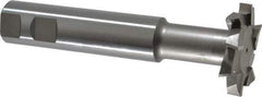Interstate - 2" Cut Diam, 3/8" Cut Width, 20mm Neck Diam, 1" Shank Diam, 5-11/16" OAL, M42 Cobalt T-Slot Cutter - Staggered Teeth, 10 Teeth - Industrial Tool & Supply