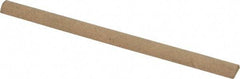 Norton - 4" Long x 1/4" Diam Aluminum Oxide Sharpening Stone - Half Round, Medium Grade - Industrial Tool & Supply