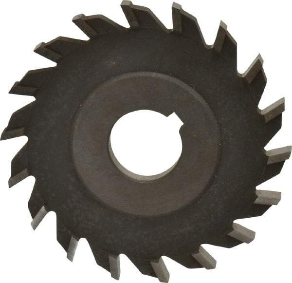 Value Collection - 16 Teeth, 4" Diam x 5/16" Width of Cut, High Speed Steel Side Milling Cutter - Straight Teeth, Uncoated - Industrial Tool & Supply