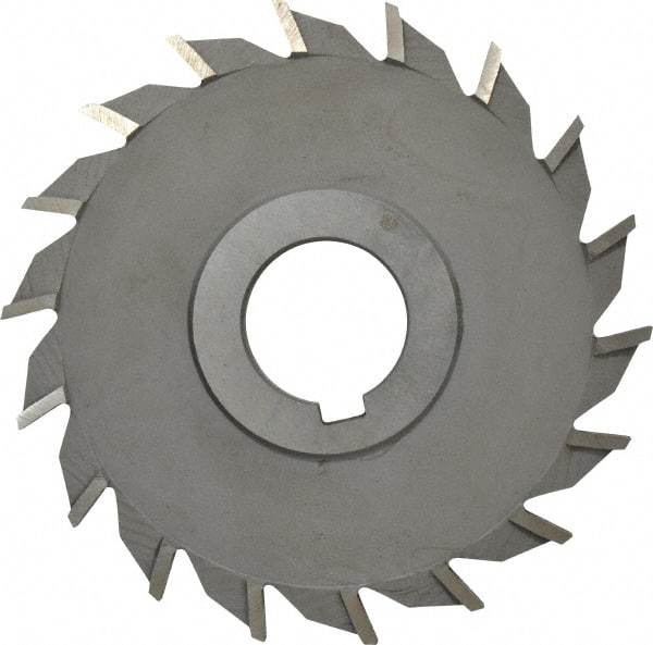 Value Collection - 16 Teeth, 4" Diam x 11/32" Width of Cut, High Speed Steel Side Milling Cutter - Straight Teeth, Uncoated - Industrial Tool & Supply