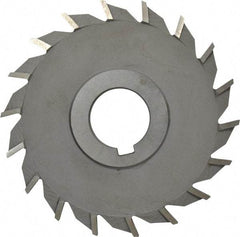 Value Collection - 16 Teeth, 4" Diam x 11/32" Width of Cut, High Speed Steel Side Milling Cutter - Straight Teeth, Uncoated - Industrial Tool & Supply