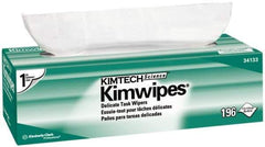 Kimtech - Dry Clean Room/Lab/Critical Task Wipes - Pop-Up, 11-3/4" x 11-3/4" Sheet Size, White - Industrial Tool & Supply