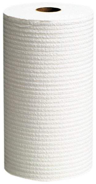 WypAll - X60 Dry Shop Towel/Industrial Wipes - Small Roll, 13-3/8" x 9-3/4" Sheet Size, White - Industrial Tool & Supply