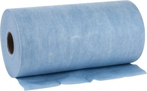 WypAll - X60 Dry Shop Towel/Industrial Wipes - Small Roll, 13-3/8" x 9-3/4" Sheet Size, Blue - Industrial Tool & Supply