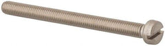 Value Collection - M5x0.80 Metric Coarse, 60mm Length Under Head Slotted Drive Machine Screw - Fillister Head, Grade 316 & A4 Stainless Steel, Uncoated, Without Washer - Industrial Tool & Supply