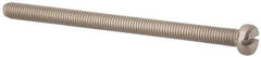 Value Collection - M5x0.80, 75mm Length Under Head Slotted Drive Machine Screw - Fillister Head, Grade 316 & A4 Stainless Steel, Uncoated, Without Washer - Industrial Tool & Supply