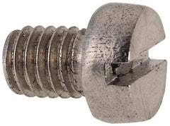 Value Collection - M6x1.00 Metric Coarse, 8mm Length Under Head Slotted Drive Machine Screw - Fillister Head, Grade 316 & A4 Stainless Steel, Uncoated, Without Washer - Industrial Tool & Supply