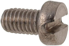 Value Collection - M6x1.00 Metric Coarse, 10mm Length Under Head Slotted Drive Machine Screw - Fillister Head, Grade 316 & A4 Stainless Steel, Uncoated, Without Washer - Industrial Tool & Supply