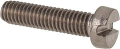 Value Collection - M6x1.00 Metric Coarse, 25mm Length Under Head Slotted Drive Machine Screw - Fillister Head, Grade 316 & A4 Stainless Steel, Uncoated, Without Washer - Industrial Tool & Supply