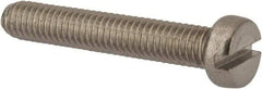 Value Collection - M6x1.00 Metric Coarse, 35mm Length Under Head Slotted Drive Machine Screw - Fillister Head, Grade 316 & A4 Stainless Steel, Uncoated, Without Washer - Industrial Tool & Supply