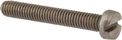 Value Collection - M6x1.00 Metric Coarse, 40mm Length Under Head Slotted Drive Machine Screw - Fillister Head, Grade 316 & A4 Stainless Steel, Uncoated, Without Washer - Industrial Tool & Supply