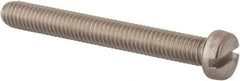 Value Collection - M6x1.00 Metric Coarse, 50mm Length Under Head Slotted Drive Machine Screw - Fillister Head, Grade 316 & A4 Stainless Steel, Uncoated, Without Washer - Industrial Tool & Supply