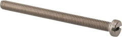 Value Collection - M6x1.00 Metric Coarse, 75mm Length Under Head Slotted Drive Machine Screw - Fillister Head, Grade 316 & A4 Stainless Steel, Uncoated, Without Washer - Industrial Tool & Supply