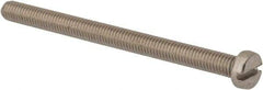 Value Collection - M6x1.00 Metric Coarse, 80mm Length Under Head Slotted Drive Machine Screw - Fillister Head, Grade 316 & A4 Stainless Steel, Uncoated, Without Washer - Industrial Tool & Supply