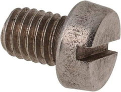 Value Collection - M8x1.25 Metric Coarse, 10mm Length Under Head Slotted Drive Machine Screw - Fillister Head, Grade 316 & A4 Stainless Steel, Uncoated, Without Washer - Industrial Tool & Supply