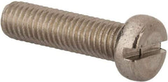 Value Collection - M8x1.25 Metric Coarse, 30mm Length Under Head Slotted Drive Machine Screw - Fillister Head, Grade 316 & A4 Stainless Steel, Uncoated, Without Washer - Industrial Tool & Supply