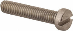 Value Collection - M8x1.25 Metric Coarse, 40mm Length Under Head Slotted Drive Machine Screw - Fillister Head, Grade 316 & A4 Stainless Steel, Uncoated, Without Washer - Industrial Tool & Supply