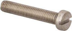 Value Collection - M8x1.25 Metric Coarse, 45mm Length Under Head Slotted Drive Machine Screw - Fillister Head, Grade 316 & A4 Stainless Steel, Uncoated, Without Washer - Industrial Tool & Supply