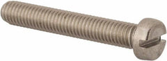 Value Collection - M8x1.25 Metric Coarse, 50mm Length Under Head Slotted Drive Machine Screw - Fillister Head, Grade 316 & A4 Stainless Steel, Uncoated, Without Washer - Industrial Tool & Supply