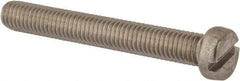 Value Collection - M8x1.25 Metric Coarse, 60mm Length Under Head Slotted Drive Machine Screw - Fillister Head, Grade 316 & A4 Stainless Steel, Uncoated, Without Washer - Industrial Tool & Supply
