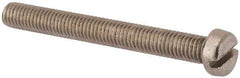 Value Collection - M8x1.25 Metric Coarse, 70mm Length Under Head Slotted Drive Machine Screw - Fillister Head, Grade 316 & A4 Stainless Steel, Uncoated, Without Washer - Industrial Tool & Supply