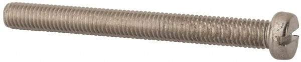 Value Collection - M8x1.25, 80mm Length Under Head Slotted Drive Machine Screw - Fillister Head, Grade 316 & A4 Stainless Steel, Uncoated, Without Washer - Industrial Tool & Supply