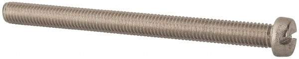 Value Collection - M8x1.25, 100mm Length Under Head Slotted Drive Machine Screw - Fillister Head, Grade 316 & A4 Stainless Steel, Uncoated, Without Washer - Industrial Tool & Supply