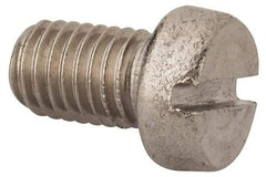 Value Collection - M10x1.50 Metric Coarse, 16mm Length Under Head Slotted Drive Machine Screw - Fillister Head, Grade 316 & A4 Stainless Steel, Uncoated, Without Washer - Industrial Tool & Supply