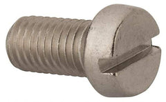 Value Collection - M10x1.50 Metric Coarse, 20mm Length Under Head Slotted Drive Machine Screw - Fillister Head, Grade 316 & A4 Stainless Steel, Uncoated, Without Washer - Industrial Tool & Supply
