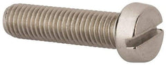 Value Collection - M10x1.50 Metric Coarse, 40mm Length Under Head Slotted Drive Machine Screw - Fillister Head, Grade 316 & A4 Stainless Steel, Uncoated, Without Washer - Industrial Tool & Supply