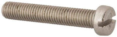 Value Collection - M10x1.50 Metric Coarse, 60mm Length Under Head Slotted Drive Machine Screw - Fillister Head, Grade 316 & A4 Stainless Steel, Uncoated, Without Washer - Industrial Tool & Supply