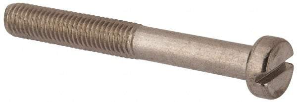 Value Collection - M10x1.50 Metric Coarse, 80mm Length Under Head Slotted Drive Machine Screw - Fillister Head, Grade 316 & A4 Stainless Steel, Uncoated, Without Washer - Industrial Tool & Supply