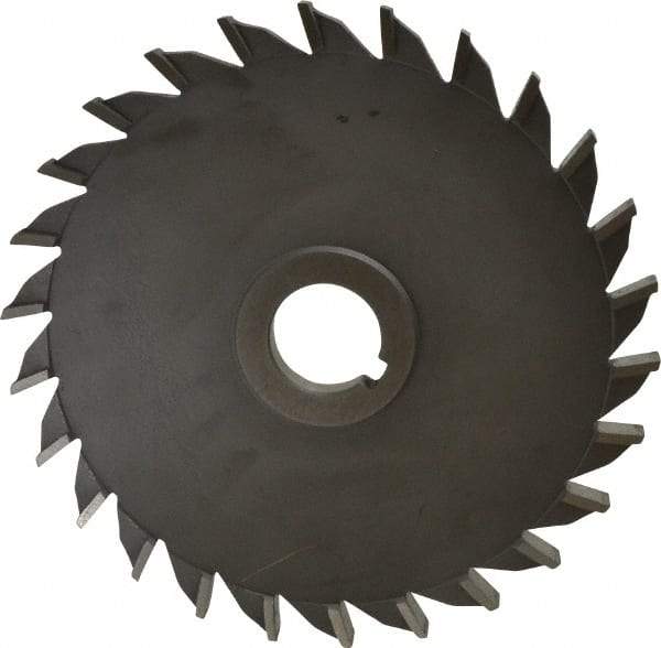 Value Collection - 20 Teeth, 6" Diam x 3/8" Width of Cut, High Speed Steel Side Milling Cutter - Straight Teeth, Uncoated - Industrial Tool & Supply