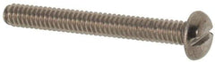 Value Collection - M2x0.40 Metric Coarse, 16mm Length Under Head Slotted Drive Machine Screw - Pan Head, Grade 316 & A4 Stainless Steel, Uncoated, Without Washer - Industrial Tool & Supply
