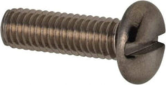 Value Collection - M3x0.50 Metric Coarse, 10mm Length Under Head Slotted Drive Machine Screw - Pan Head, Grade 316 & A4 Stainless Steel, Uncoated, Without Washer - Industrial Tool & Supply