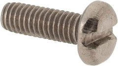 Value Collection - M4x0.70 Metric Coarse, 12mm Length Under Head Slotted Drive Machine Screw - Pan Head, Grade 316 & A4 Stainless Steel, Uncoated, Without Washer - Industrial Tool & Supply