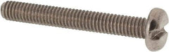 Value Collection - M4x0.70 Metric Coarse, 30mm Length Under Head Slotted Drive Machine Screw - Pan Head, Grade 316 & A4 Stainless Steel, Uncoated, Without Washer - Industrial Tool & Supply