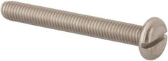 Value Collection - M5x0.80 Metric Coarse, 40mm Length Under Head Slotted Drive Machine Screw - Pan Head, Grade 316 & A4 Stainless Steel, Uncoated, Without Washer - Industrial Tool & Supply