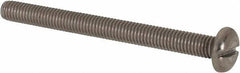 Value Collection - M5x0.80, 55mm Length Under Head Slotted Drive Machine Screw - Pan Head, Grade 316 & A4 Stainless Steel, Uncoated, Without Washer - Industrial Tool & Supply