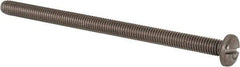 Value Collection - M5x0.80 Metric Coarse, 80mm Length Under Head Slotted Drive Machine Screw - Pan Head, Grade 316 & A4 Stainless Steel, Uncoated, Without Washer - Industrial Tool & Supply