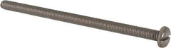 Value Collection - M5x0.80 Metric Coarse, 90mm Length Under Head Slotted Drive Machine Screw - Pan Head, Grade 316 & A4 Stainless Steel, Uncoated, Without Washer - Industrial Tool & Supply