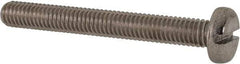 Value Collection - M6x1.00 Metric Coarse, 50mm Length Under Head Slotted Drive Machine Screw - Pan Head, Grade 316 & A4 Stainless Steel, Uncoated, Without Washer - Industrial Tool & Supply