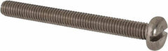 Value Collection - M6x1.00 Metric Coarse, 60mm Length Under Head Slotted Drive Machine Screw - Pan Head, Grade 316 & A4 Stainless Steel, Uncoated, Without Washer - Industrial Tool & Supply