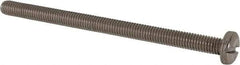 Value Collection - M6x1.00 Metric Coarse, 90mm Length Under Head Slotted Drive Machine Screw - Pan Head, Grade 316 & A4 Stainless Steel, Uncoated, Without Washer - Industrial Tool & Supply