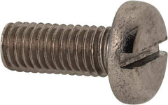 Value Collection - M8x1.25 Metric Coarse, 20mm Length Under Head Slotted Drive Machine Screw - Pan Head, Grade 316 & A4 Stainless Steel, Uncoated, Without Washer - Industrial Tool & Supply